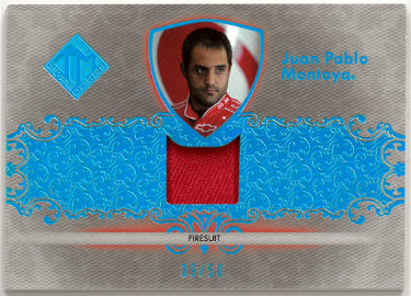 Juan Pablo Montoya 2012 Press Pass Authentics Firesuit Total Memorabilia NASCAR Relic Card #TM-JPM- 39/50-Powers Sports Memorabilia