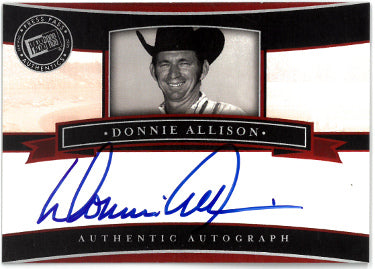 Donnie Allison Autographed 2005 Press Pass Legends Authentics NASCAR On Card Auto-Powers Sports Memorabilia