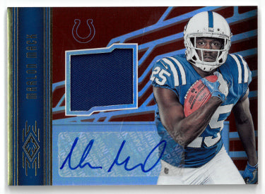 Marlon Mack Autographed 2017 Panini Phoenix Rookie Auto/Patch Card (RC) #RAJ-MM 38/99 (Indianapolis Colts)-Powers Sports Memorabilia