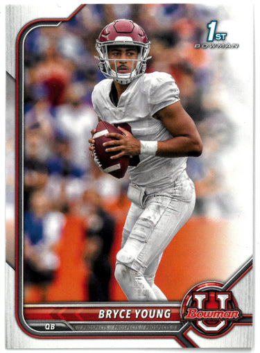Bryce Young 2022 Bowman U Rookie Card (RC) #4 (Alabama/Heisman/Panthers)-Powers Sports Memorabilia