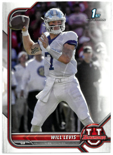 Will Levis 2022 Bowman U Rookie Card (RC) #52 (Kentucky/Titans)-Powers Sports Memorabilia