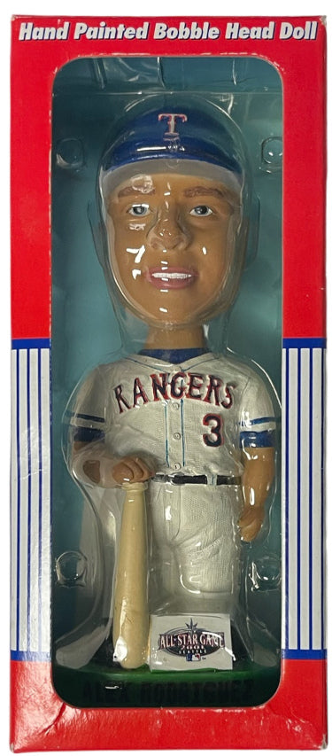 Alex Rodriguez 2001 Bobble Dobbles Hand Painted Bobblehead All Star Game- Texas Rangers-Powers Sports Memorabilia