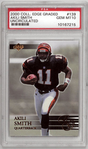Akili Smith 2000 Collectors Edge Uncirculated Football Card #139- PSA Graded 10 Gem Mint (Cincinnati Bengals)-Powers Sports Memorabilia