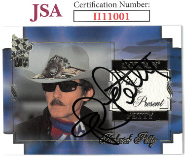 Richard Petty Autographed NASCAR 2002 Press Pass VIP Racing On Card Auto #49- JSA #II11001-Powers Sports Memorabilia