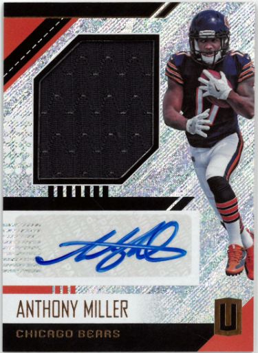 Anthony Miller Autographed 2018 Panini Unparalleled RPA Rookie Auto/Patch Card (RC) #RJA-AM (Chicago Bears)-Powers Sports Memorabilia