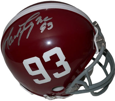 Marty Lyons Autographed Alabama Crimson Tide Riddell #93 Mini Helmet- COA-Powers Sports Memorabilia