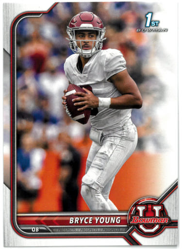 Bryce Young 2022 Bowman U Rookie Card (RC) #4 (Alabama/Heisman/Panthers) - CTBL_036387-Powers Sports Memorabilia