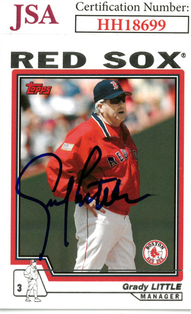 Grady Little Autographed 2003 Topps Baseball On Card Auto #271- JSA #HH18699 (Boston Red Sox)-Powers Sports Memorabilia
