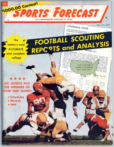 1959 Sports Illustrated Forecast Magazine Scouting & Analysis- LSU/Alabama-Powers Sports Memorabilia