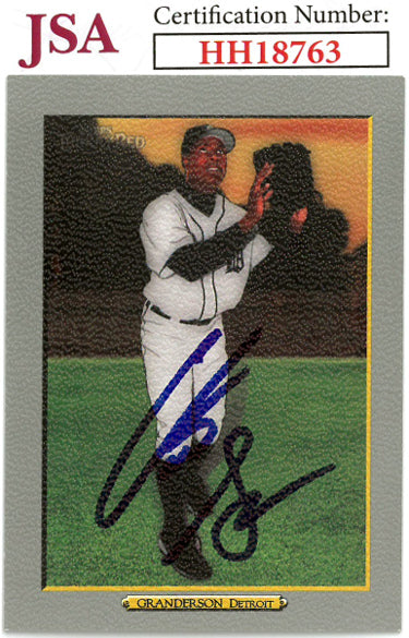 Curtis Granderson Autographed 2006 Topps Turkey Red Card #468- JSA #HH18763 (Detroit Tigers)-Powers Sports Memorabilia