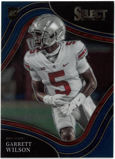Garrett Wilson 2022 Panini Select Draft Picks Rookie Card (RC) Field Level #104 (Ohio State/New York Jets)-Powers Sports Memorabilia