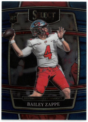Bailey Zappe 2022 Panini Select Draft Picks Rookie Concourse Card (RC) #10 (Western Kentucky/Patriots)-Powers Sports Memorabilia