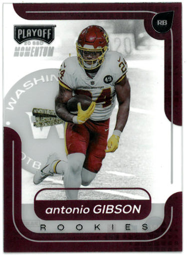 Antonio Gibson 2020 Panini Chronicles Playoff Acetate Rookie Card (RC) #M-17 (Washington Commanders)-Powers Sports Memorabilia