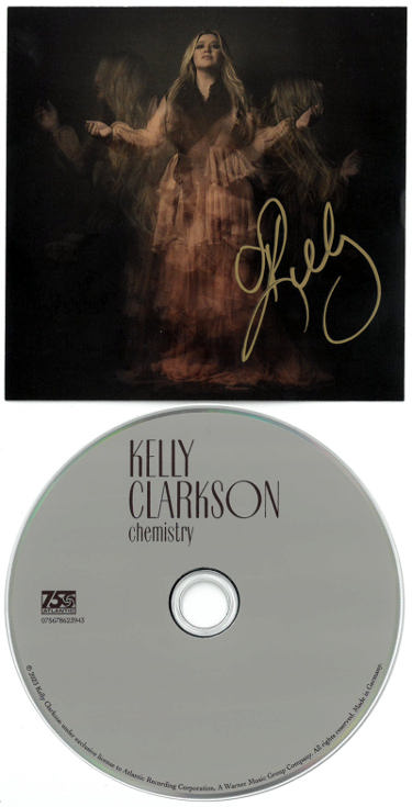 Kelly Clarkson Autographed 2023 Chemistry 4.75x4.75 Art Card w/ Album Cover Booklet & CD w/ Case- COA-Powers Sports Memorabilia