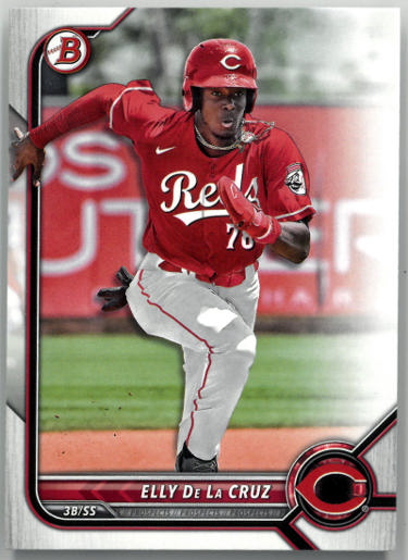 Elly De La Cruz 2022 Bowman Rookie Card (RC) #BD-80 (Cincinnati Reds)-Powers Sports Memorabilia