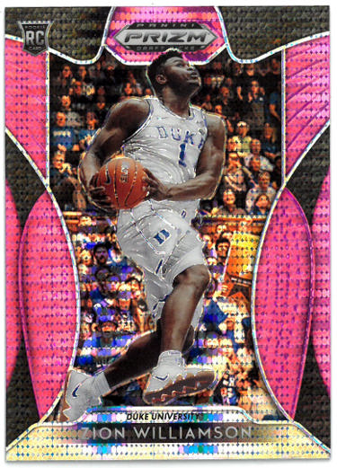 Zion Williamson 2019-20 Prizm Draft Picks Pink Pulsar Rookie Card (RC) #1 (Duke/Pelicans)-Powers Sports Memorabilia