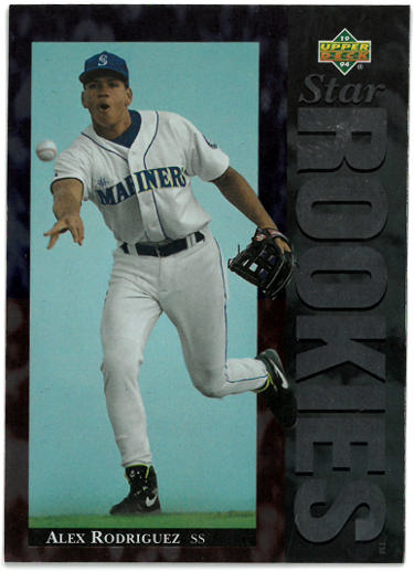 Alex Rodriguez 1994 Upper Deck Rookie Card (RC) #24 (Seattle Mariners)-Powers Sports Memorabilia