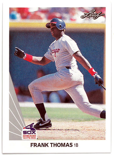 Frank Thomas 1990 Leaf Rookie Card (RC) #300 (Chicago White Sox/HOF)-Powers Sports Memorabilia