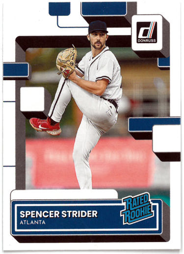 Spencer Strider 2022 Panini Donruss Baseball Rookie Card (RC) #76 (Atlanta Braves)-Powers Sports Memorabilia