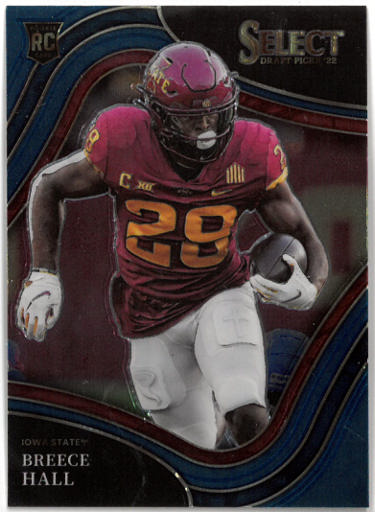 Breece Hall 2022 Panini Select Field Level Rookie Card (RC) #110 (Iowa State/New York Jets)-Powers Sports Memorabilia