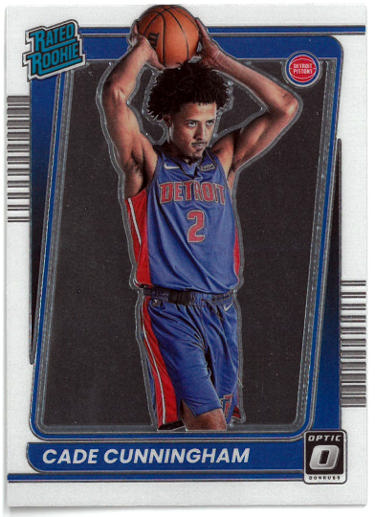 Cade Cunningham 2021-22 Donruss Optic Rated Rookie Card (RC) #161 (Detroit Pistons)-Powers Sports Memorabilia