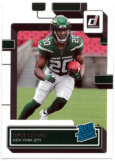 Breece Hall 2022 Donruss Football Rookie Card (RC) #314 (New York Jets/Iowa State)-Powers Sports Memorabilia