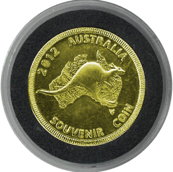 2012 Sydney Australia Souvenir Coin Gold Color 1.125" -New Encased-Powers Sports Memorabilia