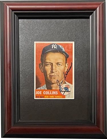 Joe Collins Autographed New York Yankees 1953 Topps Rep Trading Card – Custom Framing (7x9) – COA-Powers Sports Memorabilia