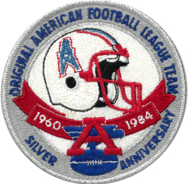 Houston Oilers 25th Silver Anniversary Willabee & Ward 1960?Çô1984 4.5x4.5 NFL Patch-Powers Sports Memorabilia