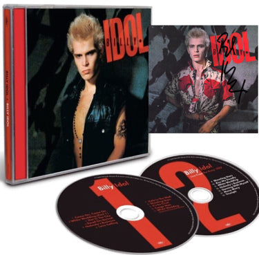 Billy Idol Autographed 2023 CD 40th Anniversary 2CD Set, Art Insert Auto/Booklet/Case- COA-Powers Sports Memorabilia