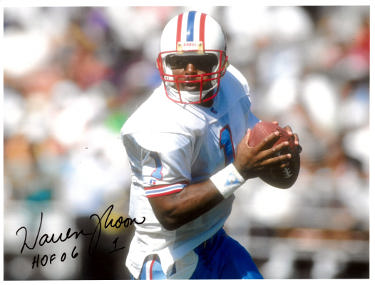 Warren Moon Autographed Houston Oilers 8.5X11 Photo #1 w/ HOF 06?Çô COA (Exclusive Oiler Team Image) - CTBL_036914-Powers Sports Memorabilia
