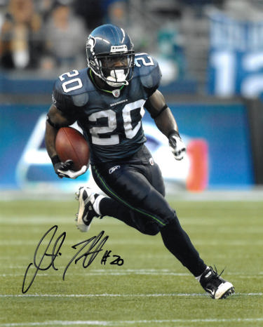 Justin Forsett Autographed Seattle Seahawks 8x10 Photo #20?Çô COA-Powers Sports Memorabilia