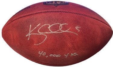 Kerry Collins Autographed Official NFL New Duke Football #5 40,000 YDS- COA (Titans/Giants/Panthers/Penn State)-Powers Sports Memorabilia