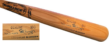 Willie Stargell Autographed Hillerich & Bradsby/Louisville Slugger Genuine 180 Model Blonde Bat imperfect- Beckett Review-Powers Sports Memorabilia