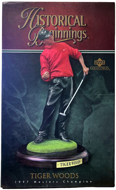 Tiger Woods 1997 Masters Fist Pump Historical Beginnings Upper Deck PGA Golf 11?ǥ Statue/Figurine- Mint-Powers Sports Memorabilia