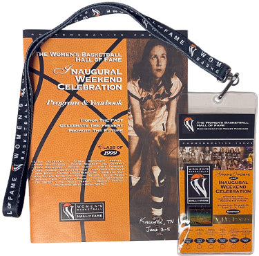 1999 The Women?ÇÖs Basketball Hall of Fame Inaugural Commemorative VIP Pass/Program/Lanyard/Holder/Pin Ticket Package ?Çô RARE-Powers Sports Memorabilia