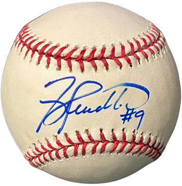 Terry Pendleton Autographed Rawlings Official Major League Baseball #9- COA (Cardinals/Braves)-Powers Sports Memorabilia