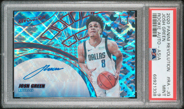 Josh Green Autographed 2020-21 Panini Revolution Asia Rookie Auto Card (RC) #RA-JG- PSA Graded 9 Mint (Dallas Mavericks)-Powers Sports Memorabilia
