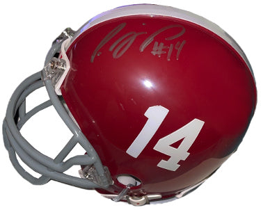 Phillip Sims Autographed Alabama Crimson Tide Riddell NCAA #14 Mini Helmet- COA-Powers Sports Memorabilia