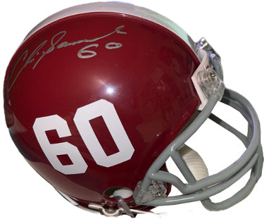 Chris Samuels Autographed Alabama Crimson Tide Schutt #60 Authentic Mini Helmet- COA (Outland/6 x Pro Bowl/Washington)-Powers Sports Memorabilia