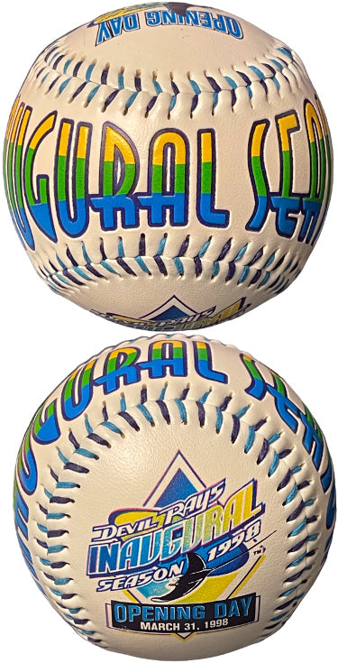 Tampa Bay Devil Rays 1998 Inaugural Season Baseball Fotoball Opening Day vs Tigers-Powers Sports Memorabilia