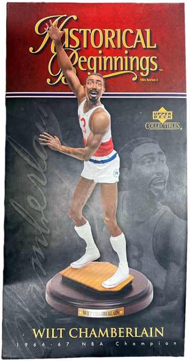 Wilt Chamberlain 1966-67 NBA Champion Historical Beginnings Upper Deck Basketball 10.5" Statue/Figurine- Mint-Powers Sports Memorabilia