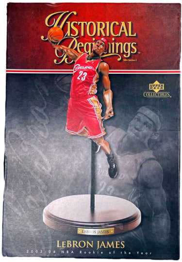 Lebron James 2003-04 NBA Rookie Of The Year Historical Beginnings Upper Deck Basketball Statue/Figurine- Mint-Powers Sports Memorabilia