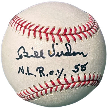 Bill Virdon Autographed Rawlings Official Major League Baseball NL ROY 55- COA (St. Louis Cardinals)-Powers Sports Memorabilia