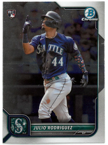 Julio Rodriguez 2022 Bowman Chrome Rookie Card (RC) #48 (Seattle Mariners) - CTBL_037440-Powers Sports Memorabilia