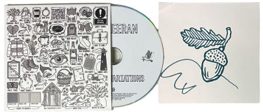 Ed Sheeran Autographed 2023 Autumn Variations Art Card/Booklet/CD Corner Bend- COA-Powers Sports Memorabilia