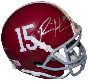 Ronnie Harrison Autographed Alabama Crimson Tide Schutt #15 Authentic Mini Helmet- COA (2015/2017 Natl Champ/Colts)-Powers Sports Memorabilia