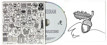 Ed Sheeran Autographed 2023 Autumn Variations Art Card/Booklet/CD corner bend- COA-Powers Sports Memorabilia