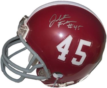 Jalston Fowler Autographed Alabama Crimson Tide Riddell Speed #45 Mini Helmet?Çô COA (2012/2013 BCS National Champ/Titans)-Powers Sports Memorabilia