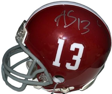 ArDarius Stewart Autographed Alabama Crimson Tide Riddell Speed #13 Mini Helmet?Çô COA (2015 CFB National Champ)-Powers Sports Memorabilia